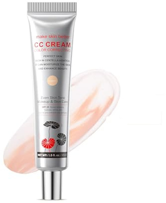 CC Cream– Koreanische Farbwechsel-CC-Creme mit SPF 25, Volle Deckkraft, Make-up und Pflege für ebenmäßigen Hautton (#1, 62g)