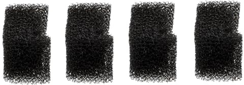 BESPORTBLE 4pcs Sponge Filter Mesh Replacement for Pet Water Fountain, Black Sponge Material Filters Impurities and Protects Water Pump, Suitable for Home and Pet Store Use