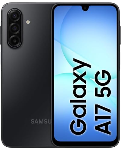 Samsng Galaxy A17 5G, AI Smartphone, Slim 7.5mm Frame, Large Screen, 50MP Camera, 128GB Storage, 4GB Ram, 5000 mAh Battery (BLACK)