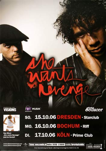 She Wants Revenge - These Things, Tour 2006 » Konzertplakat/Premium Poster | Live Konzert Veranstaltung | DIN A1 «