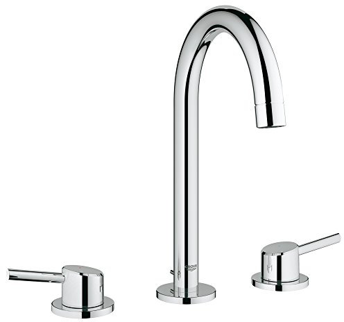 Grohe 2021700A Concetto L-Size 2-Handle 3-Hole Bathroom Faucet - 1.2 GPM, Starlight Chrome