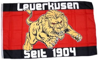 Fahne / Flagge Fussball Leverkusen Fan NEU 90 x 150 cm