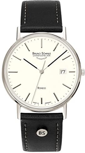 Bruno Söhnle Herrenuhr Analog Quarz mit Lederarmband – 17-13105-241