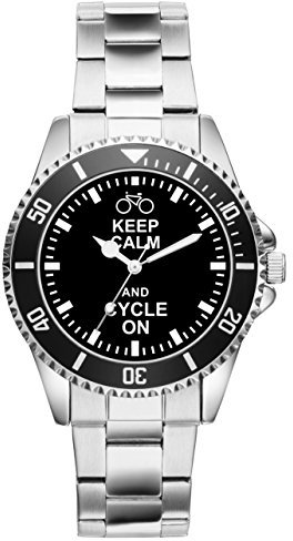 KIESENBERG Geschenk für Fahrrad Fahrer Rad Uhr 2263