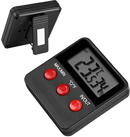 Fdit Digital Thermometer Hygrometer elektronische LCD Anzeigen Temperatur Feuchtigkeits Monitor Meter für das Ei Brutkasten Haustier