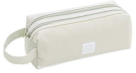 iSuperb Mäppchen Große Kapazität Federmäppchen Oxford-Tuch Stiftemäppchen Etui Schule Teenager Pencil Case für Damen und Mädchen (beige)