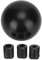 EBTOOLS Schalthebel M10 - Aluminium Schaltknauf, Universal Car Schalthebel Runde Kugelform Aluminium Schaltknauf Adapter Kit Schwarz