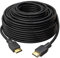Cable HDMI de 30 M v1.4 de True HQ™ | Cable largo de alta velocidad con Ethernet ARC 3D | Full HD 1080P PS4 Xbox One Sky HD TV portátil PC Monitor CCTV | Negro y dorado