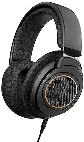 Philips SHP9600 Wired, Over-Ear, Headphones, Comfort Fit, Open-Back 50 mm Neodymium Drivers (SHP9600/00) - Black