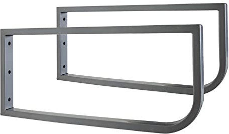 MOB-IN Équerres Porte-Serviettes Will - Jeu de 2 équerres - Métal Satiné