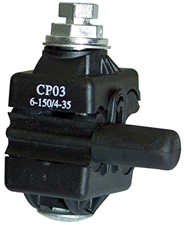 Conector Perforación Aéreo para Conexiones de Cables con Corriente Sin Peligro al Contacto Eléctrico con Entrada de 6/150,mm2 y Salida de 4/35mm2 Conector Estanco para Derivar Cables (Conector)