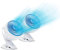 LIVINGTON Go Fan Doppelpack – mobiler Mini Ventilator mit Akku – kraftvoller USB Ventilator mit 6h Laufzeit – flexibler Tischventilator zum Aufstellen oder Klemmen – 2 Stk., weiß