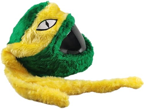 FunnyRiders Copri Casco Moto Peluche - Peluche Casco Moto Integrale - Copricasco Moto Peluche - Accessori Casco Moto - Orecchie Casco Moto Accessori - Copertura Casco Moto Peluche - Misura Unica
