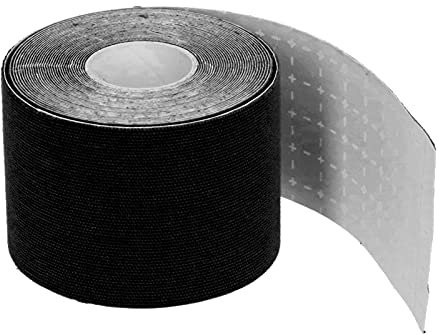 Copricapezzoli Adesiva, Rotolo di Nastro per Il Seno Nastro per Sollevamento del Seno Nastro per capezzoli Impermeabili Copri capezzoli con Nastro Push-up per Abiti a V Bassa per Senza(Nero)