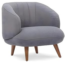 Vente-unique Pascal MORABITO - Sessel - Bouclé-Stoff - Anthrazit - Janina