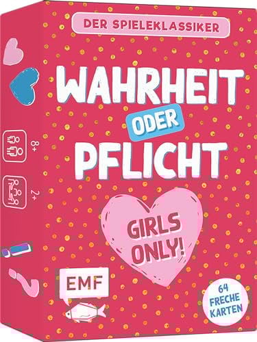 Edition Michael Fischer / EMF Verlag Kartenspiel: Wahrheit oder Pflicht – Girls Only!: Der Spieleklassiker mit über 60 Karten für Mädchen