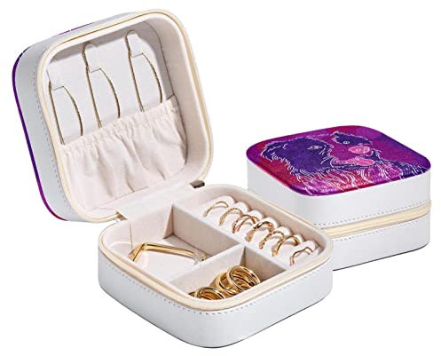 Schmuck-Aufbewahrungsbox, Reise-Schmucketui, Border Collie, Hund für Frauen und Mädchen