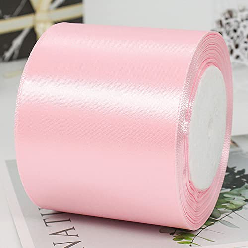 Ruban Satin Rose(100mmx25m),Ruban Cadeau pour Décoration