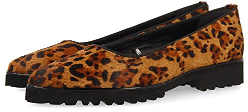 GIOSEPPO Women's Ruka Ballet Flat, Leopard, 7.5 UK