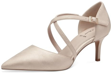 s.Oliver Damen Pumps mit Riemen Spitz Elegant, Rosa (Rose), 37 EU