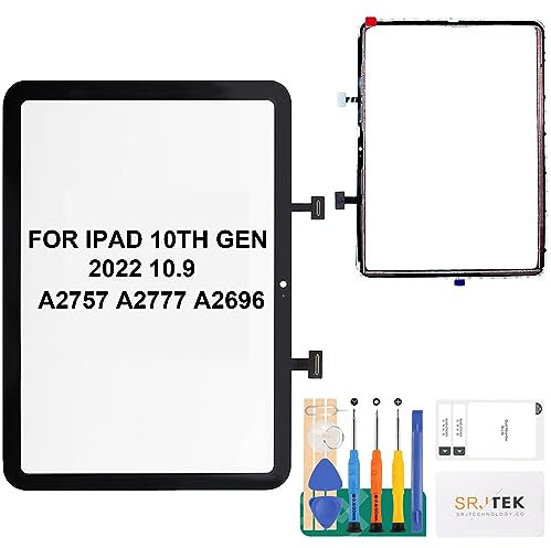 per iPad 10a generazione 2022 Sostituzione dello schermo per iPad 10a generazione 2022 Riparazione touch screen per iPad 10.9 pollici A2757 A2777 A2696 Sostituzione digitalizzatore nero (non include