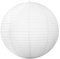 MagiDeal Abat-Jour Rond en Papier Blanc, Lanterne Suspendue en Papier De Riz, Couverture De Lustre pour Fête d'Anniversaire, Salon Et Chambre, 40cmx40cm