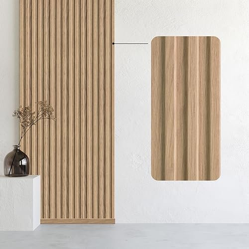 Bildershop-24 3er Set Wandpaneele & Deckenpaneele Dekowa in Eiche Natur 262 x 10,7 x 1,5 cm