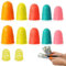 Fingerschutz Gummi,10 Stück Fingerschutz Fingerkappen Zählfinger,Gummi Finger Tip Pads,Fingerspitzenschutz,Fingerspitzenkappen Pads,Silikon Fingerhut Fingerkissen,in 5 Größen,Doigtiers en Caoutchou