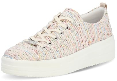 Remonte Damen Low-Top Sneaker D1C03, Frauen Halbschuhe,lose Einlage,Turnschuhe,Laufschuhe,schnürschuhe,schnürer,Plateausohle,Multi (90),42 EU