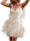 Battnot Damen 1920er Abendklied Cocktailkleid Damen Abschlussball Flapper Kleider 1920er Jahre Pailletten Fransen Quaste Kleid Ärmellos Formal Cocktail Gala Kleid 20er Jahre Kostüm