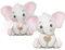50Pz Sacchetti Regalo Elefante Scatoline Portaconfetti Elefantino Bomboniere Battesimo Confezioni per Confetti Biscotti Cioccolati Dolcetti Decorazioni Comunione Nascita Compleanno Baby Shower (Rosa)