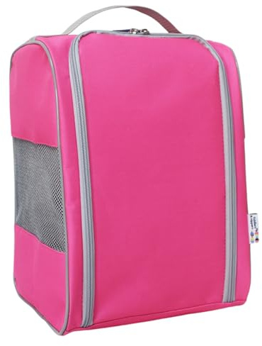 Tiddler Stiefeltasche | Kinder Mehrzwecktasche | Gummistiefel Aufbewahrungstasche für Kinder & Erwachsene Perfekt für schlammige Gummistiefel, Fußballschuhe, Schuhe & mehr, einfarbig Rosa, H 33cm / W