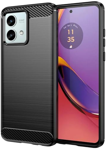 CoolGadget für Motorola Moto G84 5G Carbon Brush Hülle, TPU Case im Carbon-Look, stoßdämpfend & rutschfest, kompatibel mit Motorola Moto G84 5G (6,5 Zoll)