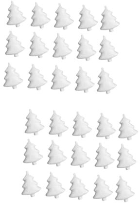NUOBESTY 2 Stück 24 Stück Weihnachtsbaum Baum aus Zapfen weihnachtsdeko Tannenbaum Dekoration DIY-Handwerk Weihnachtsanhänger Blumen Kunsthandwerk Material Schimmel Kind Weiß