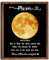 Ich Liebe Dich Bis zum Mond und Zurück Leinwandbild Poster,Personalisierte Mondphase mit Namen Text Holzrahmen,Geburtstagsgeschenk für Mama Oma, Papa, Opa, Freundin Freund Wanddeko