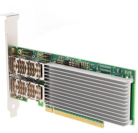 Gigabit-Netzwerkkarte, 100G SFP28 Glasfaser-NIC PCIe 4.0x16 E810 für Server 2016/2019, für, für, für Freebsd, für QoS-Verkehrsmanagement