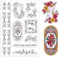 PH PandaHall Retro Pastoral Clear Stempel, Blume Silikonstempel Transparenter Gummistempel im Stil von Spitzenbordüren für Kartenherstellung, Fotoalben, Urlaubskarten, Scrapbooking