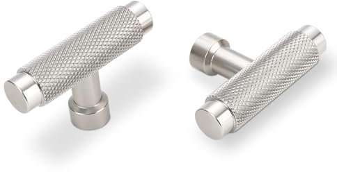 BUKOBYHE 10 Pack Satin Nickel Cabinet & Drawer Knobs