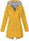 KOG Übergangsjacke Damen Regenjacke Wasserdicht Regenmantel Windbreaker mit Kapuze Fahrradjacke Regencape Regenjacken Windjacke Wanderjacke Outdoor Jacken Meine Bestellungen Anzeigen Gelb M