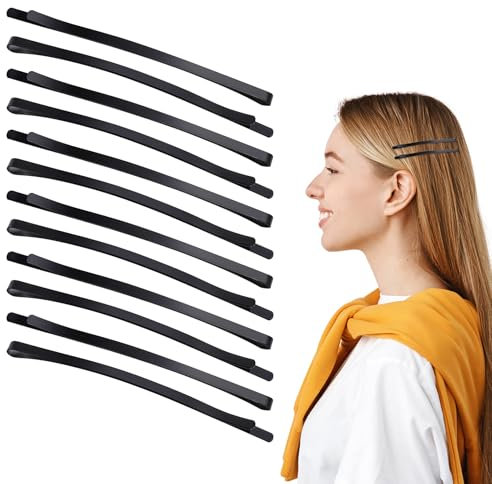 60 Stück Schwarze Haarnadeln Metall Haarspangen Hochwertige Haarnadeln mit Sicherem Halt Klassische Haarnadeln Haarschmuck für Dutts Frauen Damen Mädchen Dicke Lange Hochsteckfrisur Alle Haartypen