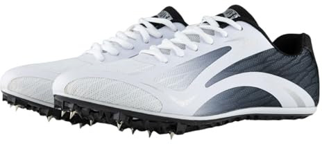 Leichtrit Zapatillas De Pista Y Campo para Hombre,Zapatos de Atletismo con Clavos,Zapatillas de Atletismo de 8 Clavos Juvenil Unisex Zapatos Antideslizantes Hombre Niños y Mujer