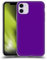 Head Case Designs Violett Blockfarben Gel Handyhülle Hülle [Militärischer Schutzgrad] Kompatibel mit Apple iPhone 11