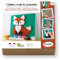 Aladine 3085485 Holzmalerei-Set, Fuchs, 3D-Holzbild zum Bemalen, DIY Wanddeko, Malset, Bastelset für Kinder ab 4 Jahren