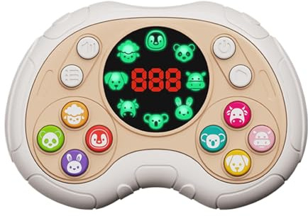 Console de jeu Quick Push - Console de jeu Speed ​​Push, jeu de musique Quick Push avec lumière: combinaison de fruits | Sensory Fidget Toys R Jeu de poussée rapide à pression