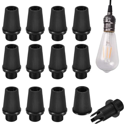 XURJUMI | Pack 20 Abrazaderas Prensaestopas|Color Negro | Fijación Y Sujeción De Cables Electricos A Portalámparas | Protección Y Seguridad