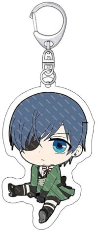 SUJEBRAN Black Butlers Funny Figures Schlüsselanhänger Anime Figur Cosplay Key Chain Collektionen Key Accessories (3)
