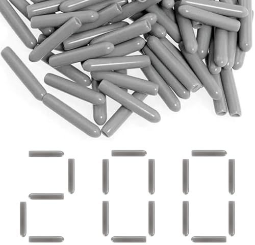 200pcs Universal PVC Geschirrspüler Korb Kappen Geschirrspüler Rack Kappen Geschirrspülers Schutz Prongs Rack Repair Cover Cap Extra starker Rostschutz Besteck Korb Schutzhülle für alle Geschirrkörbe