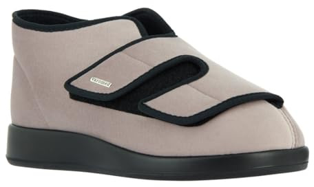 VAROMED Genua Colour Verbandschuh Klett – Weite L – weich & nahtfrei – für geschwollene oder verbundene Füße – waschbar bei 30 °C