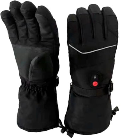 JOINPAYA Wärmende Handschuhe Für Herren Und Damen Wiederaufladbar Beheizt Und Winddicht Für Ski Outdoor Fahren Und Arbeit Mit Temperaturregler Für Langanhaltende Wärme