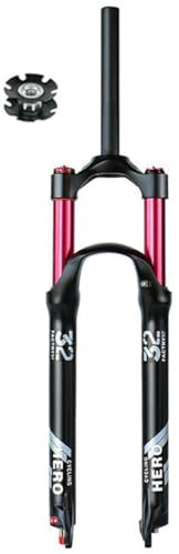 AADDFDD Forcella Anteriore Ammortizzata per Mountain Bike 26 27,5 29 Pollici MTB Ammortizzatore ad Aria Forcella Ammortizzata Versione a sgancio rapido da 9 mm Escursione da 140 mm Tubo da
